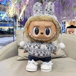 38cm labubu clothes time to chill labubu